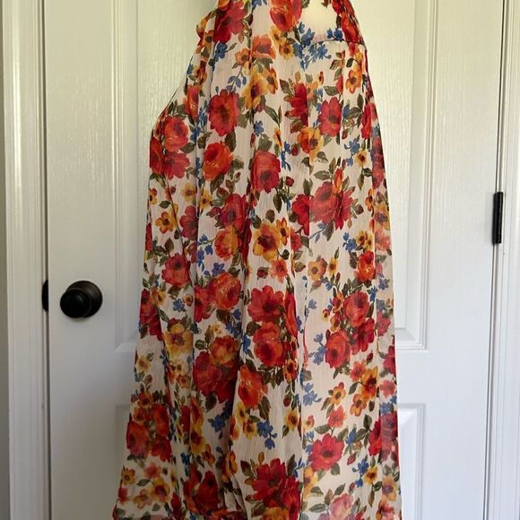 Alice Blue Women’s Floral Lightweight Tunic Blouse Size Medium - Picture 5 of 11